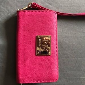 Robert Matthew Aria 24K Gold Leather Wristlet